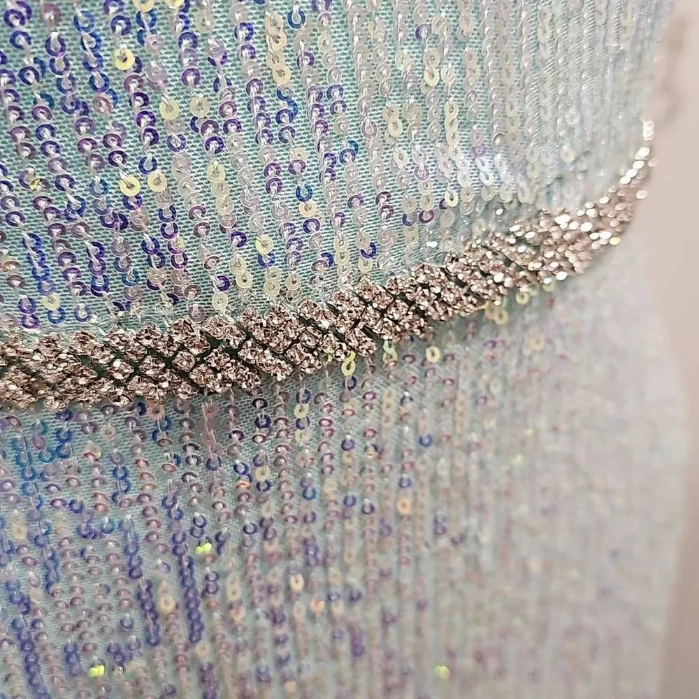 IEENA MAC Duggal Flutter Sleeve Sequin Column Gown - Picture 16 of 16
